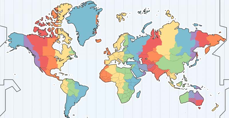 World Time Zone Map